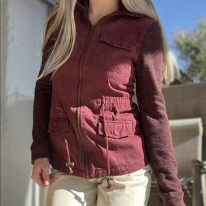 Full-Tilt Tilly’s Burgundy Maroon Jacket Size XS